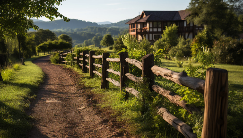 Clôture déco à base des piquets châtaigniers : plus résistants, durables et sécuritaires